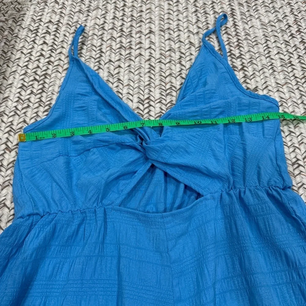 Unbranded Blue Twist Front Romper
